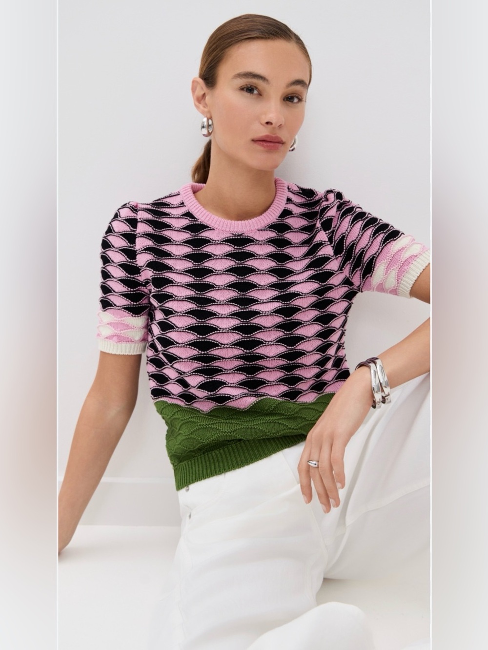 LA DOUBLEJ Sunset Knit T-shirt